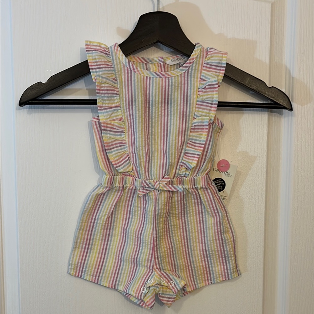 Colorful Striped Kids Romper